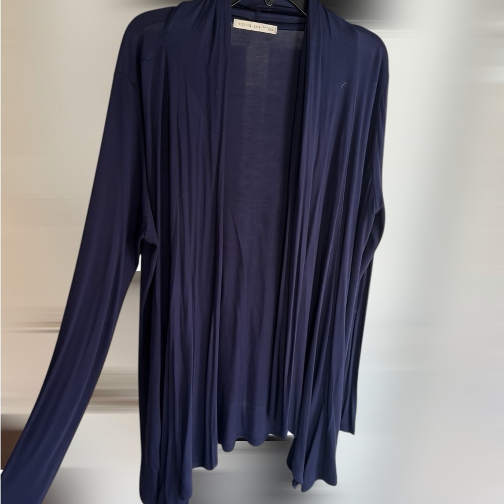 Active USA Navy Open Front Cardigan